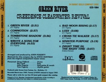 Creedence Clearwater Revival : © 1969 ''Green River''(DCC Gold Disc)