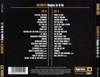 Nazareth : © 2006 '''Singles A & B sides II''(2CD)