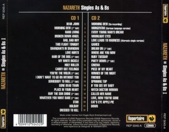 Nazareth : © 2006 '''Singles A & B sides I''(2CD)