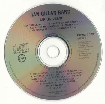 Gillan : © 1979 ''Mr. Universe''(extra tracks)