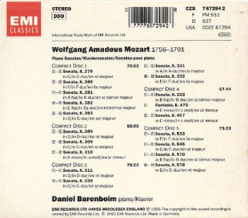 Mozart - The Piano Sonatas (Barenboim)