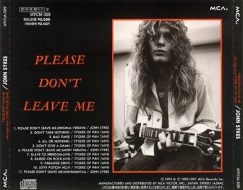 John Sykes : © 1982 ''Please Don't Leave Me''