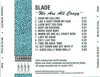 Slade : © 1972 ''We Are All Crazy'' (LIVE)