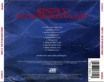 King's X : © 1988 ''Out Of The Silent Planet''