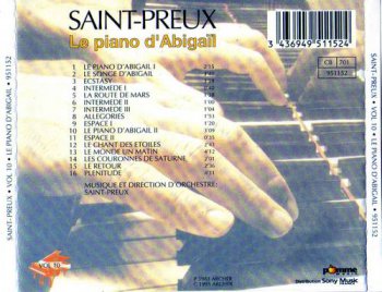 Saint-Preux : © 1983 ''Le piano d'Abigail''