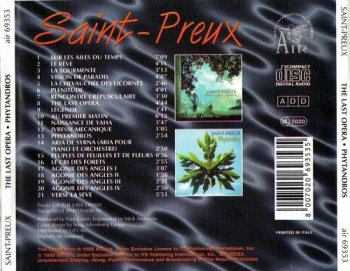 Saint-Preux : © 1994 & 1991 ''The Last Opera & Phytandros''