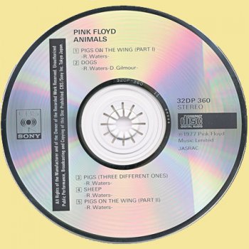 Pink Floyd - Animals  (Japan 1st Press  32DP 360)