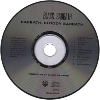 Black Sabbath - Sabbath Bloody Sabbath  (US 1st Press WBM 2695-2)