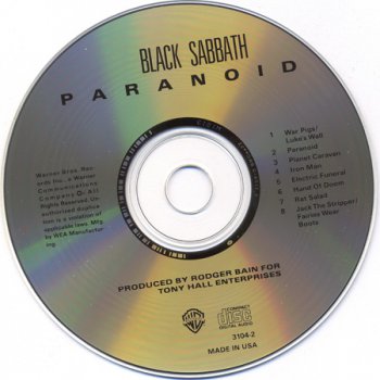 Black Sabbath  -  Paranoid (US 1st Press WB 3104-2)