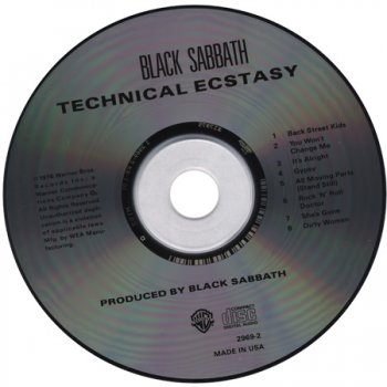 Black Sabbath  - Technical Ecstasy (US 1st Press WB 2969-2)