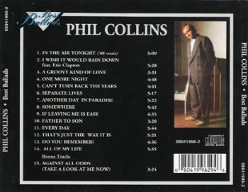 Phil Collins - Best Ballads (1996)
