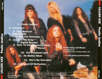 Lillian Axe : © 1992 ''Poetic Justice''