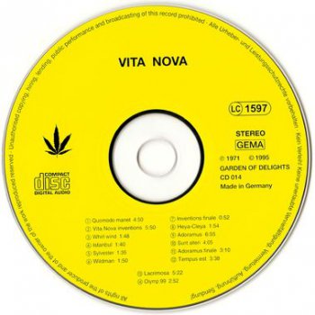 Vita Nova - Selftitled [1971]