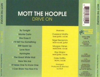 Mott The Hoople : © 1975 ''Drive On''