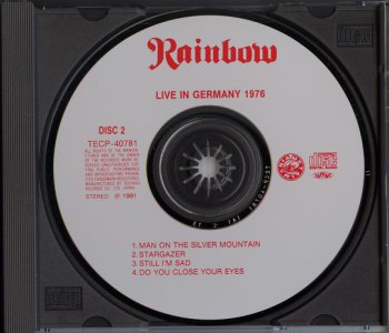 RAINBOW: ©  1991  LIVE IN GERMANY 1976 (JAPAN (TECP-40780))
