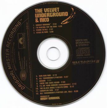 The Velvet Underground : © 1967 ''The Velvet Underground & Nico'' 