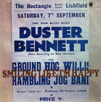 Duster Bennett - Smiling Like I'm Happy (Blue Horizon Original UK Press LP VinylRip 24/96) 1968