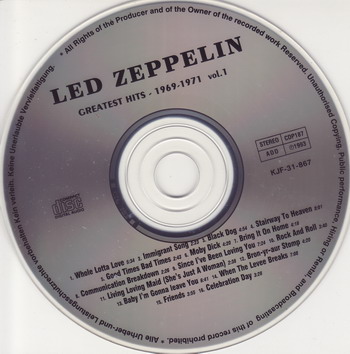 Led Zeppelin © - Greatest Hits Volume 1 (1969-1971)