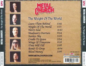 Metal Church - The Weight Of The World (2004)