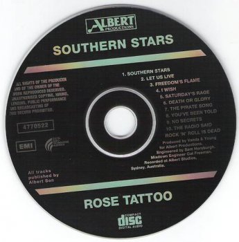 Rose Tattoo : © 1984''Southern Stars'' 