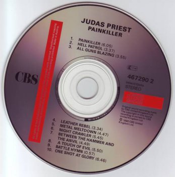 Judas Priest : © 1990 ''Painkiller'' (CBS United Kingdom Ltd.467290 2.01-467290-10)