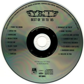 Y&T © - 1990 Best Of '81 To '85