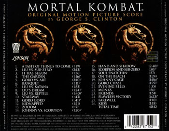 Mortal Kombat - Original Motion Picture Score (by George S. Clinton) 1995