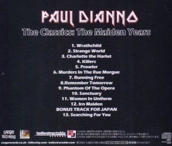 Paul Di'Anno - The Classics: The Maiden Years (2007)