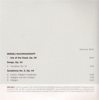 Sergej Rachmaninoff - His Complete Recordings (10CD Box Set RCA Records) 2005