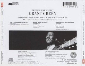 Grant Green : 1962 © 2005 ''Feelin' The Spirit'' (Blue Note)