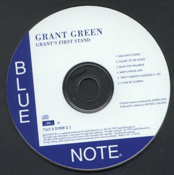 Grant Green : 1961 © 1999 ''Grant's First Stand'' (Blue Note)