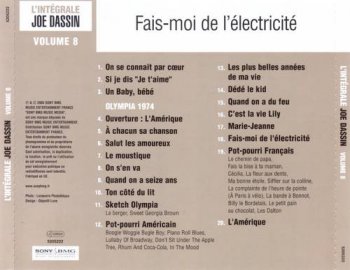 Joe Dassin : 2005 © Vol 8 - ''Fais-Moi De Lelectricite'' (Sony.BMG.France)