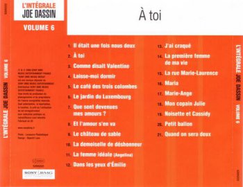 Joe Dassin : 2005 © Vol 6 - ''L'integrale. a toi'' (Sony.BMG.France)