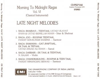 VA - Morning to Midnight Ragas vol. 6 - Late Night Melodies 1989