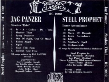 Jag Panzer - Steel Prophet - Shadow Thief-Inner Ascendance 1992