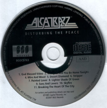 Alcatrazz - Disturbing the Peace [Re-mastered 2007] 1985
