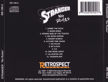 Stranger © - 1989 No Rules (Reissue 2005)