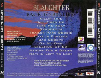 Slaughter - Back To Reality 1999