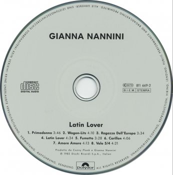 Gianna Nannini ©1982 - Latin Lover