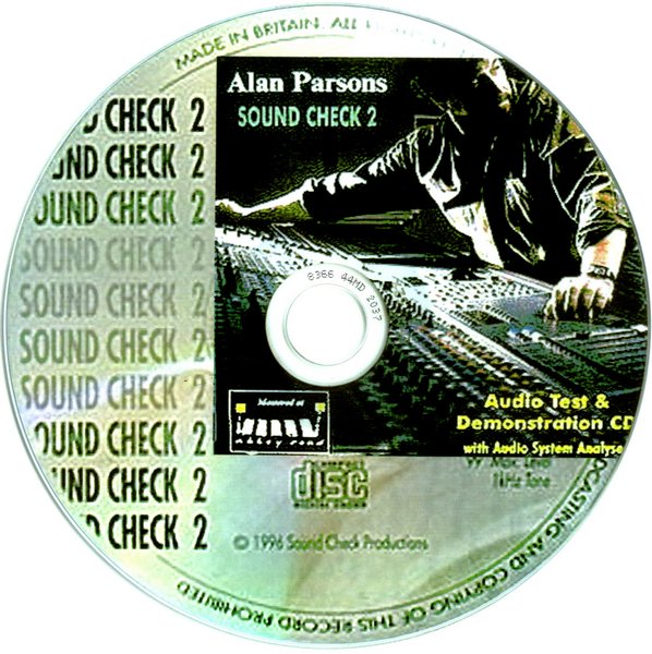 Extra Quality Alan Parsons Sound Check 2 Audio Test And Demonstration CD 2003