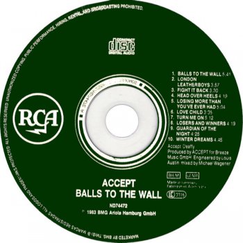 Accept - Balls To The Wall (1983)