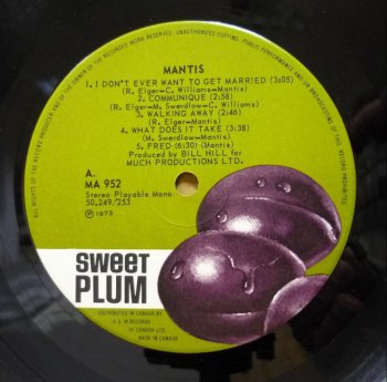 Mantis (Canada) ©1973 - Mantis (LP/CD)
