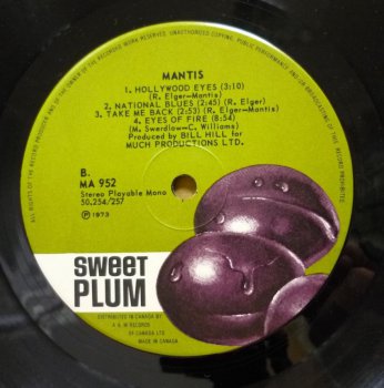 Mantis (Canada) ©1973 - Mantis (LP/CD)