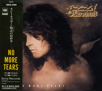 OZZY OSBOURNE: No More Tears (1991) (Japanese 1st Press, SRCS 5580)