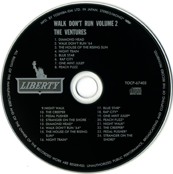 THE VENTURES: Walk Don't Run Vol.2 (1964) (2004, Japan, TOCP-67403)