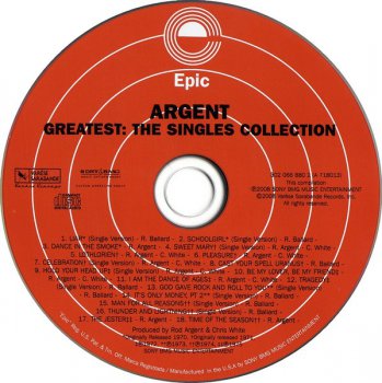 Argent - Greatest: The Singles Collection (2008)