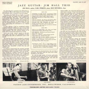 JIM HALL: Jazz Guitar (1957) (2001, Mini LP, TOCJ 9318, Japan)