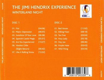 JIMI HENDRIX: Winterland Night (1975) (Purple Haze Records HAZE 008) (Double CD)