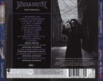 Megadeth - Youthanasia [2004 Remixed & Remastered Edition, Holland] 1994
