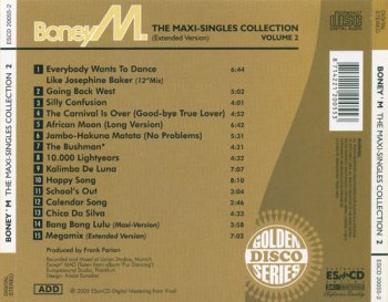 BONEY M: The Maxi-Singles Collection, Volume 2 (2005) (ESCD 20055-2)